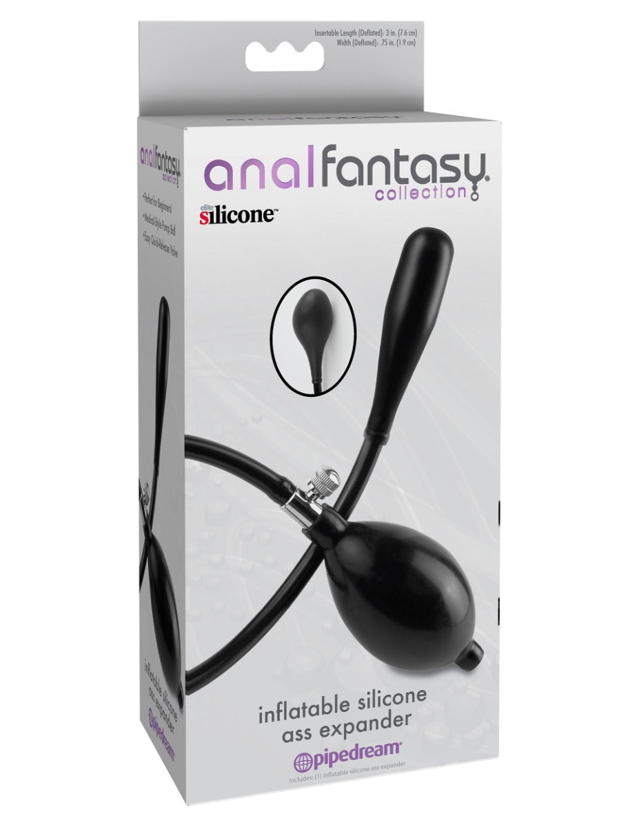Inflatable Silicone Ass Expander Black | Adjustable Inflatable Anal Expander