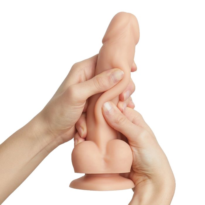 Sliding Skin Realistic Dildo Vanilla | Suction Cup Dildo