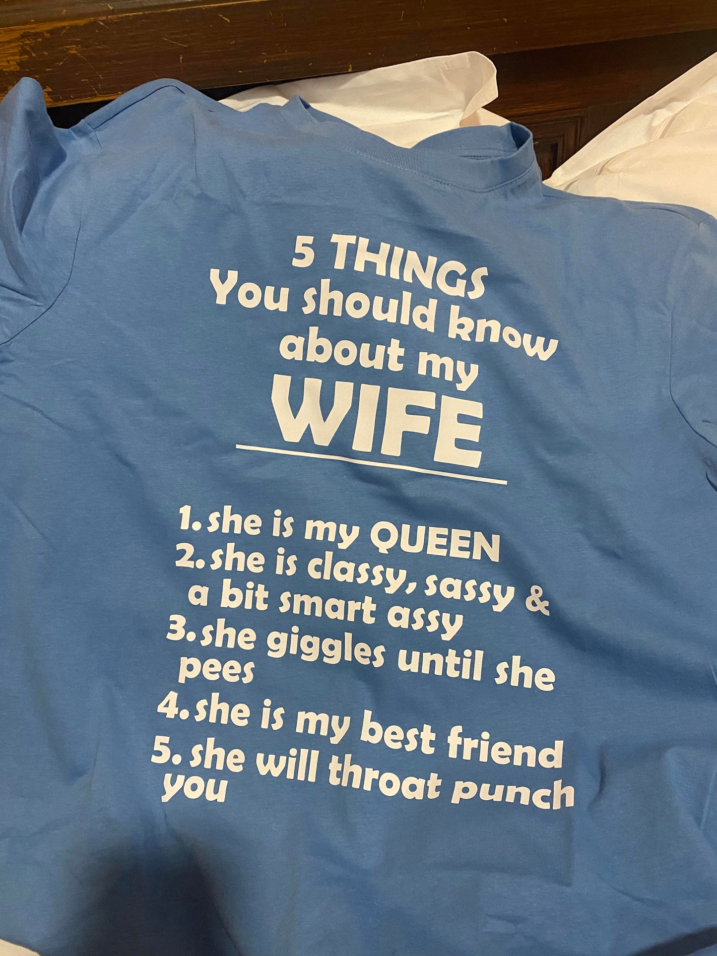 Men's Short Sleeve Regular Fit Slogan T-shirt Blue