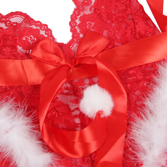 Festive YesX YX874Q Christmas Sexy Halter Neck Teddy Up To 4XL