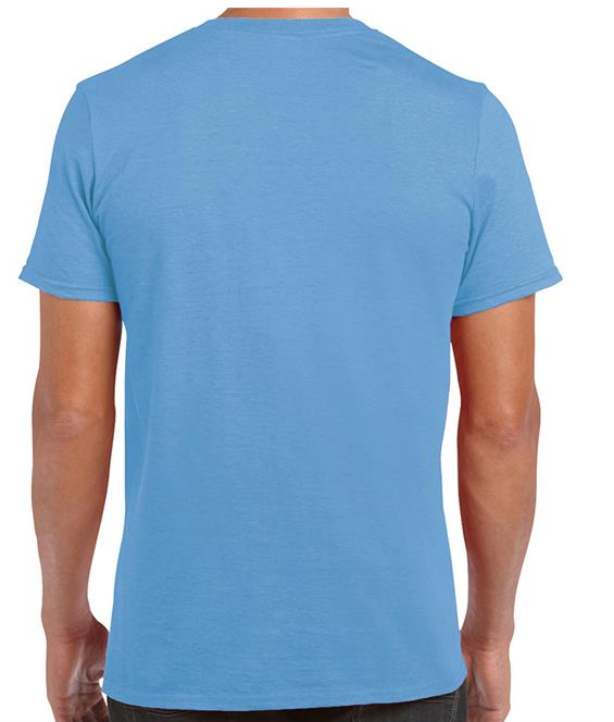 Men's Short Sleeve Regular Fit Slogan T-shirt Blue