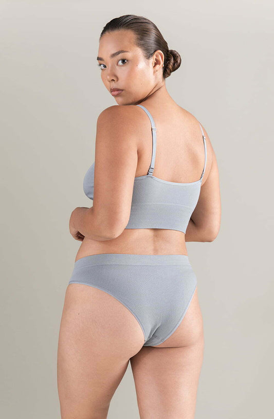 The TENCELâ„¢ High Leg Brief Storm Grey