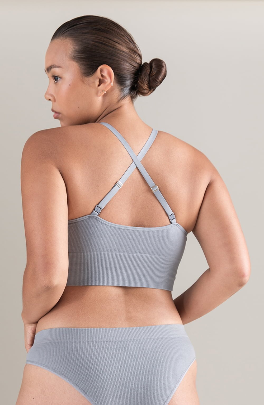The TENCELâ„¢ High Leg Brief Storm Grey