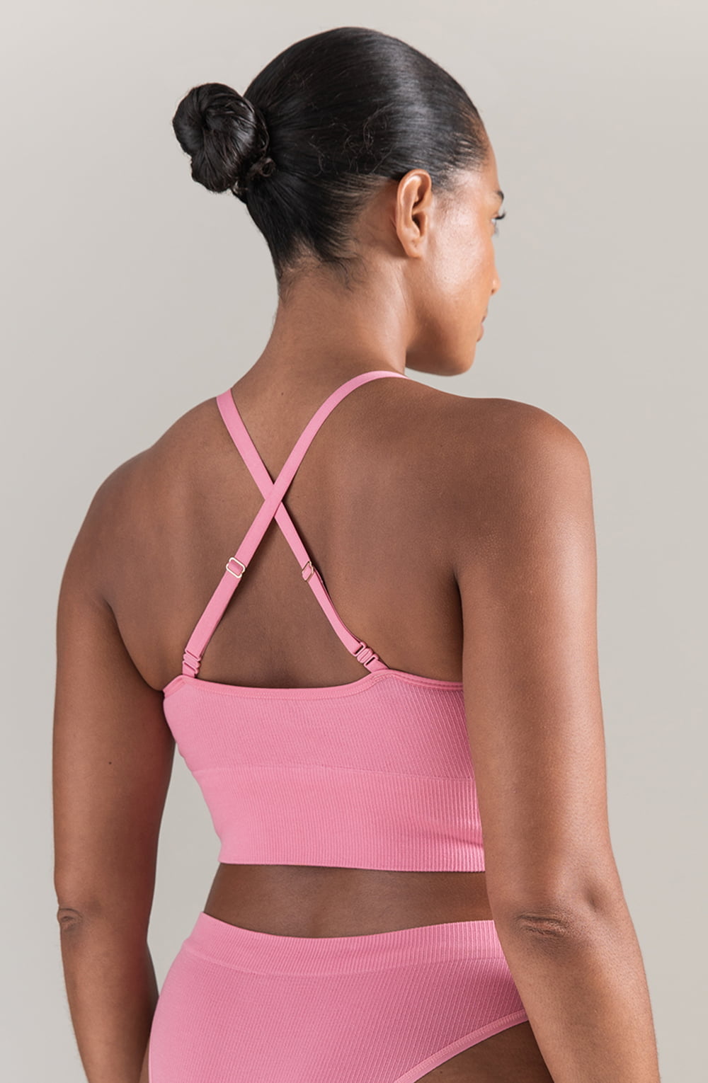 The TENCELâ„¢ Seamless Bralette Rose Pink