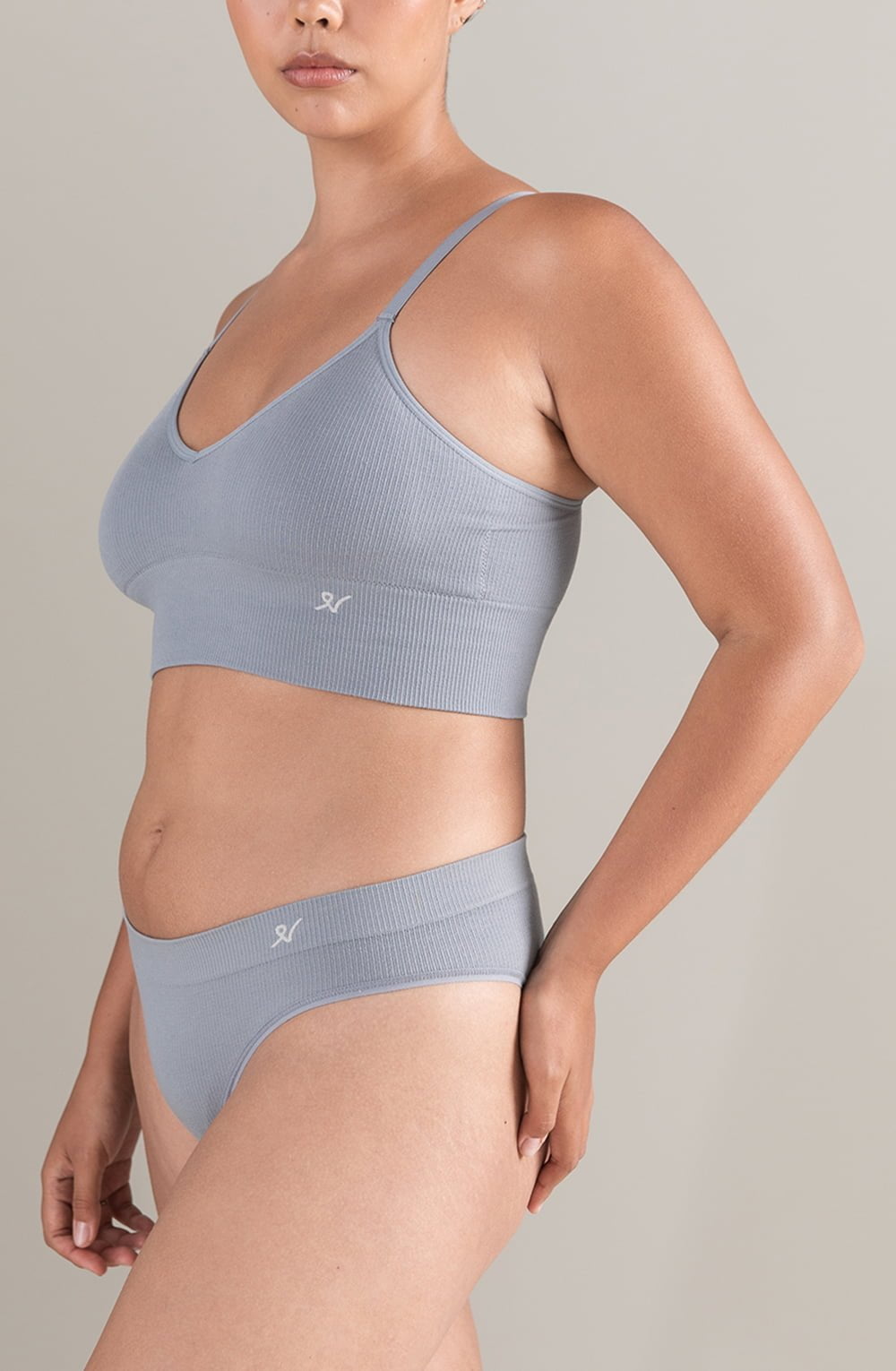 The TENCELâ„¢ High Leg Brief Storm Grey