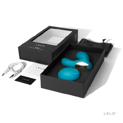 LELO HUGO Prostate Massager – Ocean Blue | Remote Control Prostate Vibrator