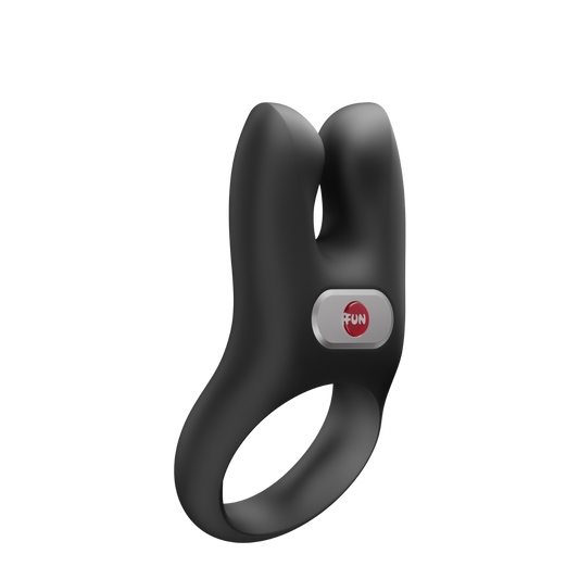 FUN FACTORY NOS Rechargeable Vibrating Cock Ring Black