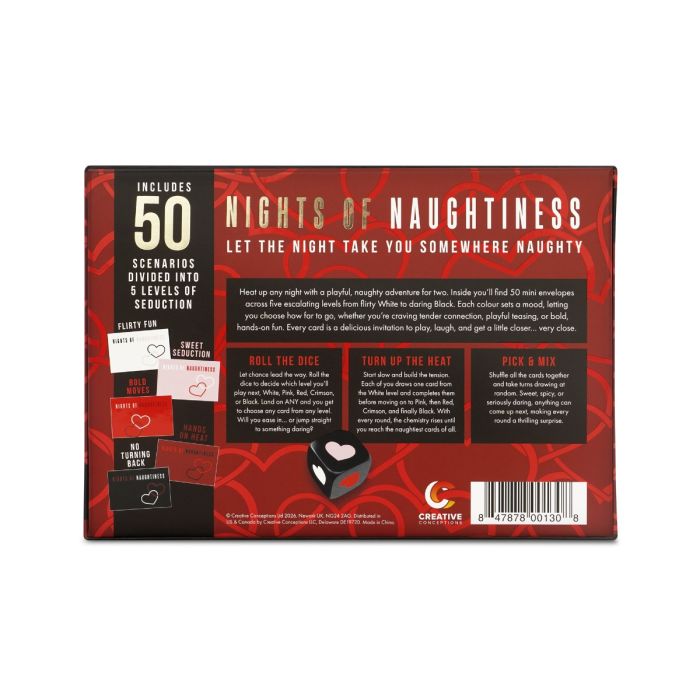 50 Nights of Naughtiness Couples Game | Adult Date Night & Intimacy Game