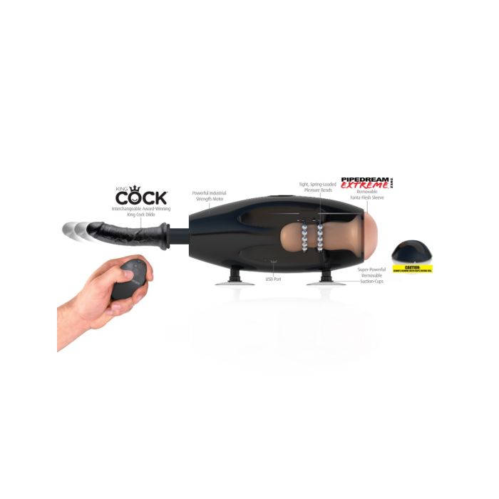 Portable Sex Machine Black & Purple | Rechargeable Automatic Sex Machine