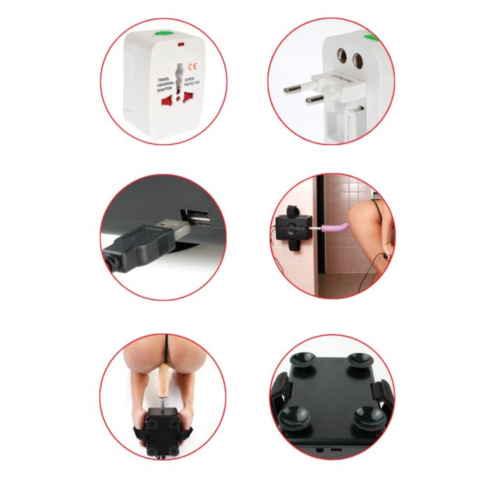 Portable Sex Machine Black & Purple | Rechargeable Automatic Sex Machine