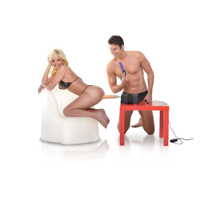 Portable Sex Machine Black & Purple | Rechargeable Automatic Sex Machine