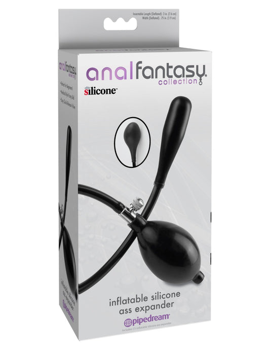 Inflatable Silicone Ass Expander Black | Adjustable Inflatable Anal Expander