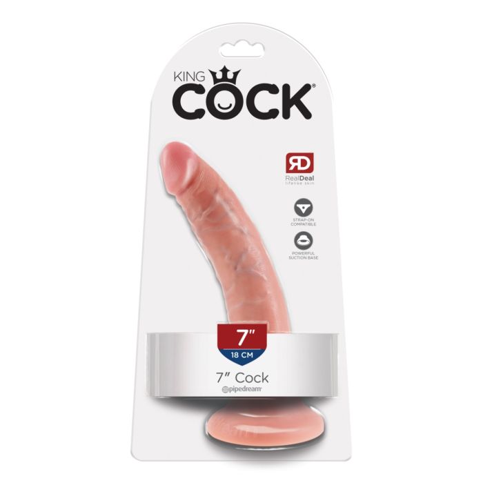 7 Inch Realistic Dildo Light | Suction Cup & Strap-On Compatible