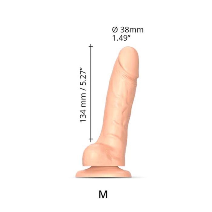 Sliding Skin Realistic Dildo Vanilla | Suction Cup Dildo