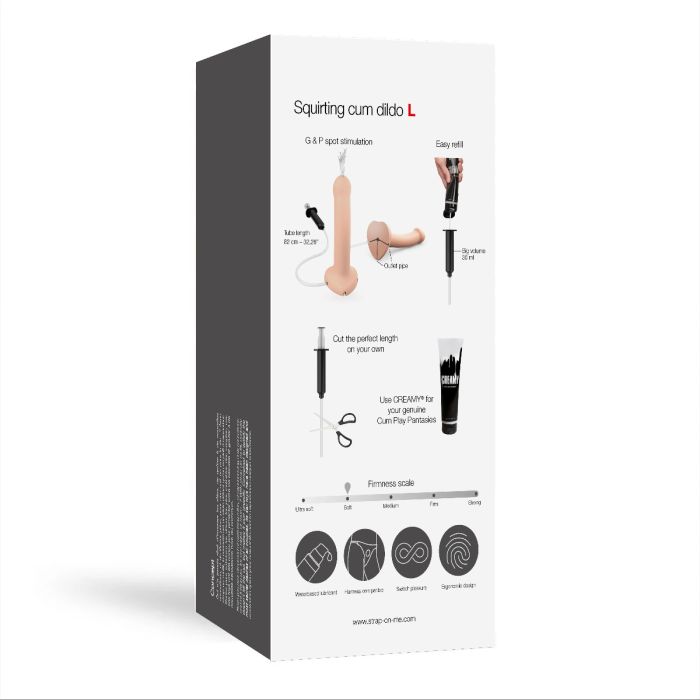 Squirting Cum Dildo | Silicone Ejaculating Dildo with Syringe