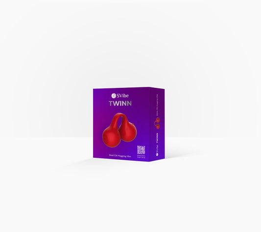 SVibe TWINN Finger Vibrator – Cherry Red
