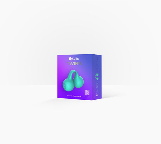 SVibe Snail TWINN Finger Vibrator – Teal (Tiffany) App Controlled